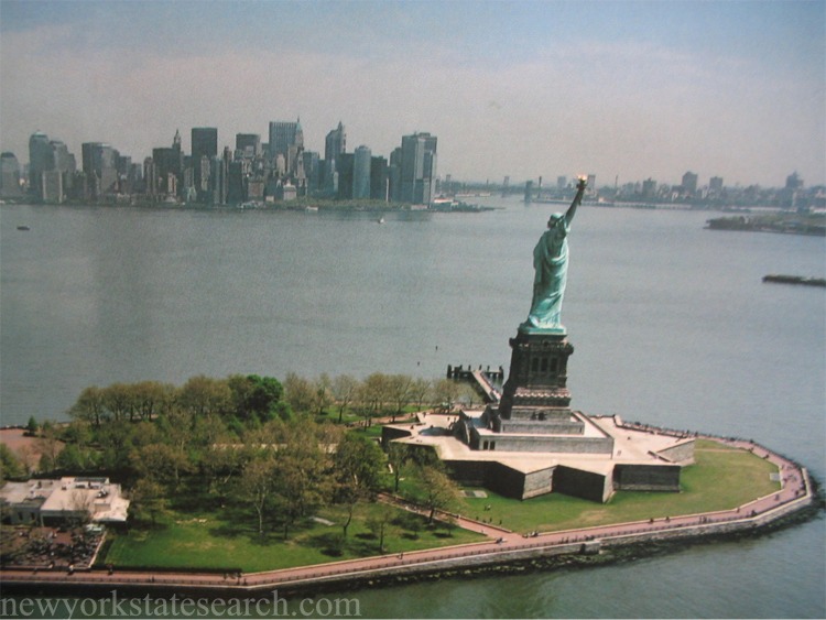 Aerial Photograph of Liberty Island