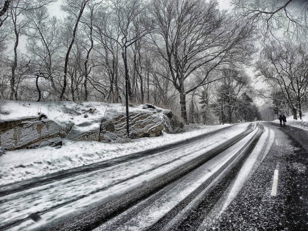 Winter in Central Park, Manhattan, New York City.