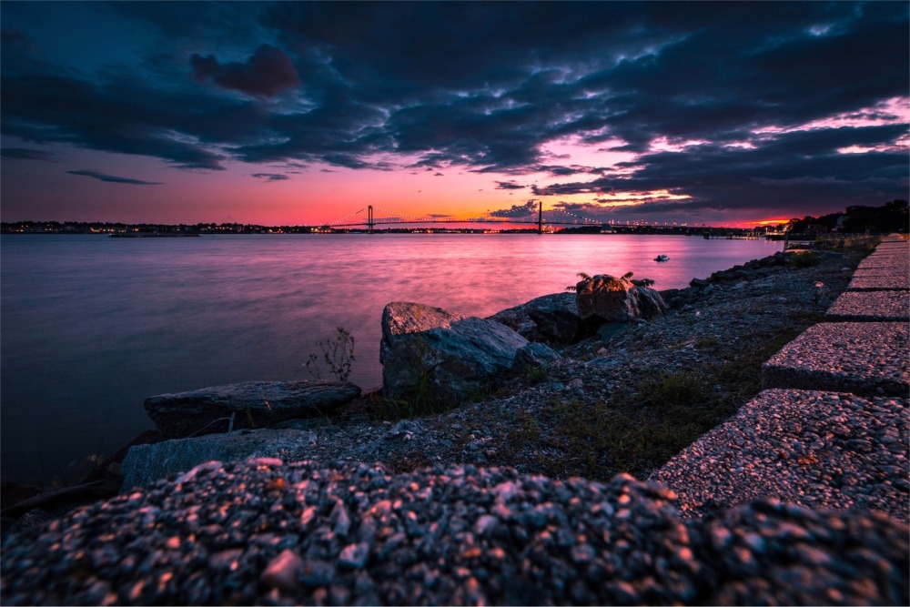 Bronx-Whitestone Bridge, New York.