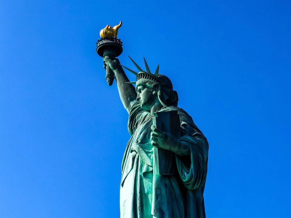 Statue of Liberty, Liberty Island, New York Harbor, NYC.