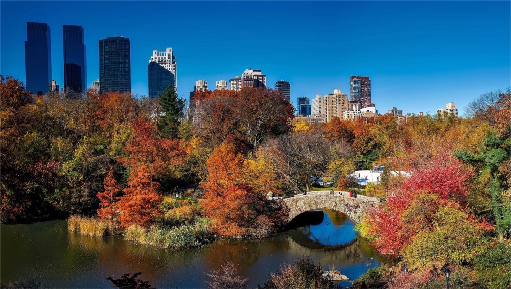 Gapstow Bridge, Central Park, Manhattan, New York City.