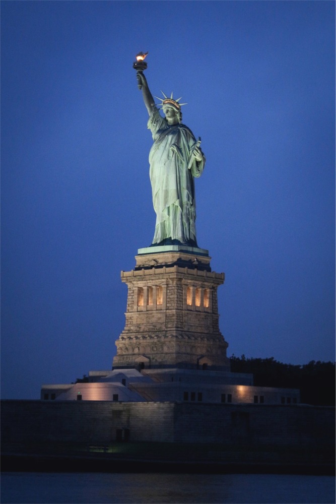 The Statue of Liberty & Fort Wood, Liberty Island, NYC.