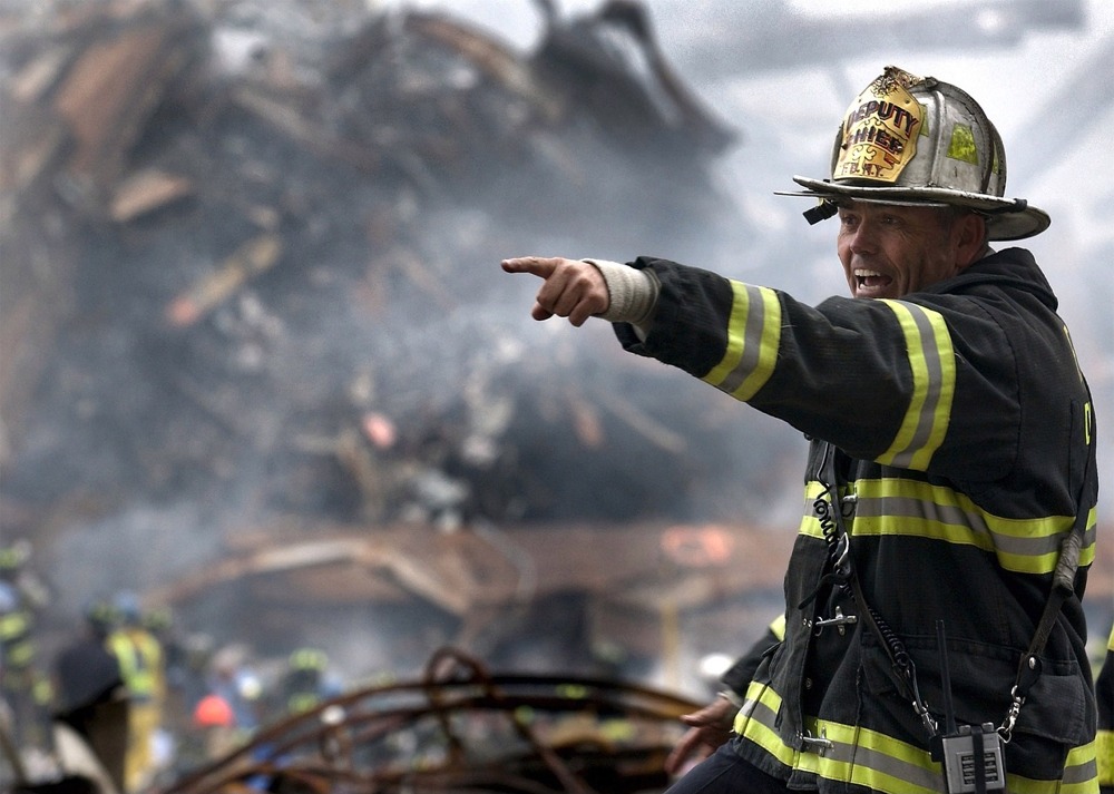 FDNY Deputy Chief Joseph Curry at the WTC 911, New York.