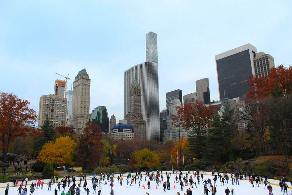 Wollman Rink in Central Park, Manhattan, New York City.